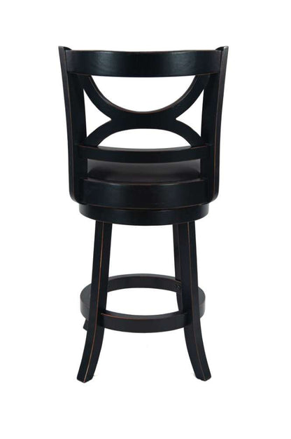 Boraam - 24in Florence Swivel Stool in Black Sandthru - 45724 veiw 5