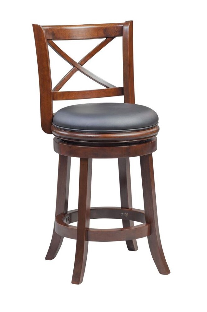 Boraam - 24in Georgia Swivel Stool in Cappuccino - 48624 veiw 1