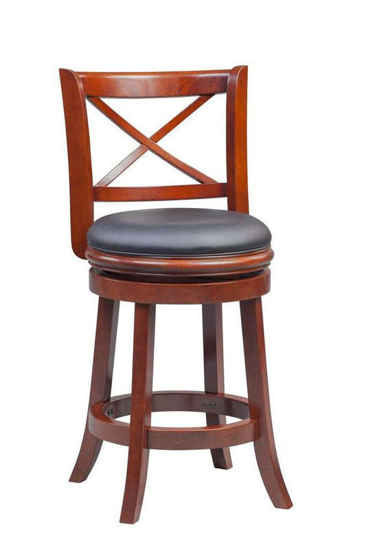 Boraam - 24in Georgia Swivel Stool in Cherry - 49624 veiw 1