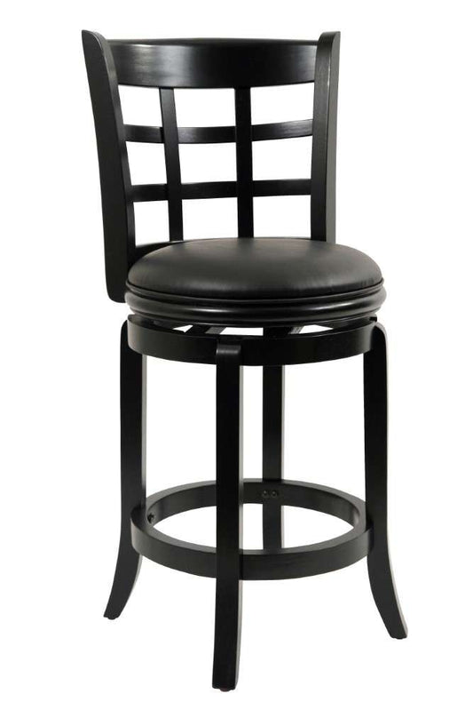 Boraam - 24in Kyoto Swivel Stool in Black - 45225 veiw 1