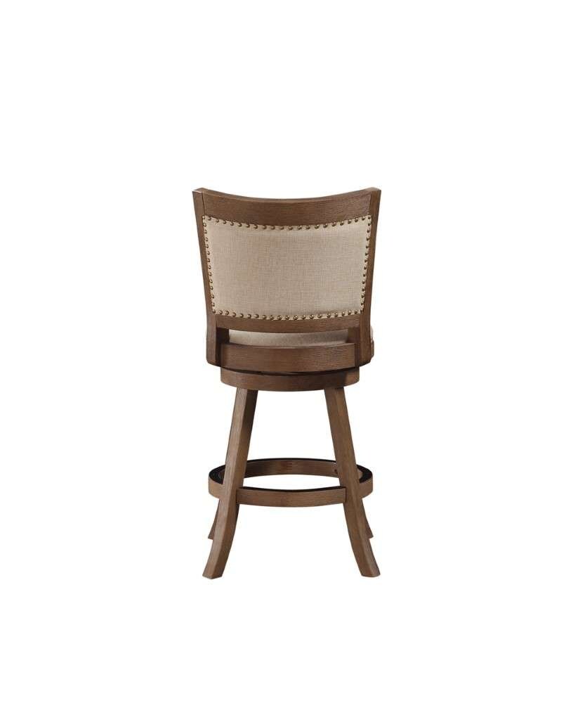Boraam - 24in Melrose Counter Stool in Driftwood Gray Wire-Brush And Ivory - 76524 veiw 4