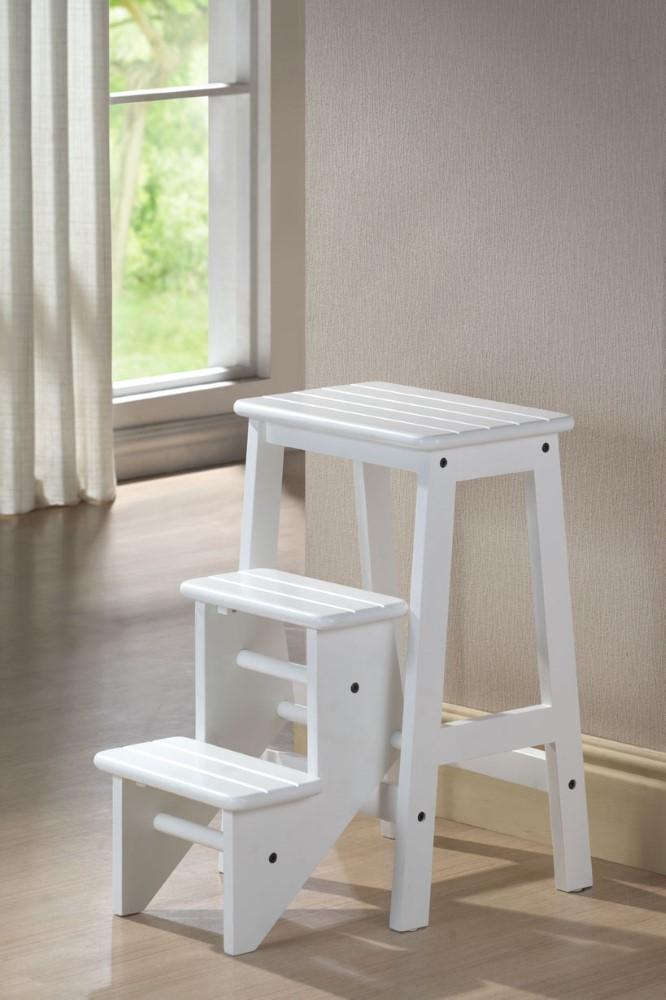 BORAAM - Niko Folding 24in Step Stool - Cream - 36324 veiw 1