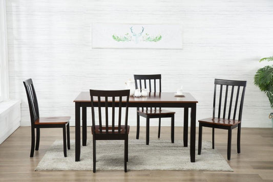 Boraam - 5Pc Bloomington Dining Set in Black and Cherry - 21034 veiw 1
