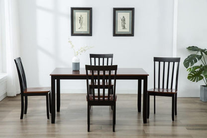 Boraam - 5Pc Bloomington Dining Set in Black and Cherry - 21034 veiw 2
