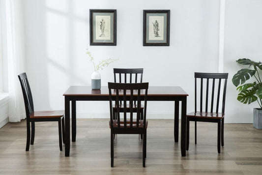 Boraam - 5Pc Bloomington Dining Set in Black and Cherry - 21034 veiw 2