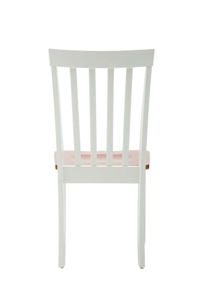 Boraam - Bloomington Dining Chair in White and Honey Oak (Set of 2) - 22031 veiw 3