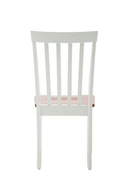 Boraam - Bloomington Dining Chair in White and Honey Oak (Set of 2) - 22031 veiw 3