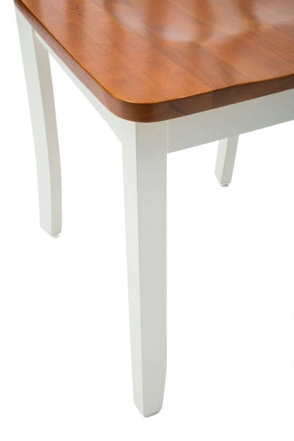 Boraam - Bloomington Dining Chair in White and Honey Oak (Set of 2) - 22031 veiw 5