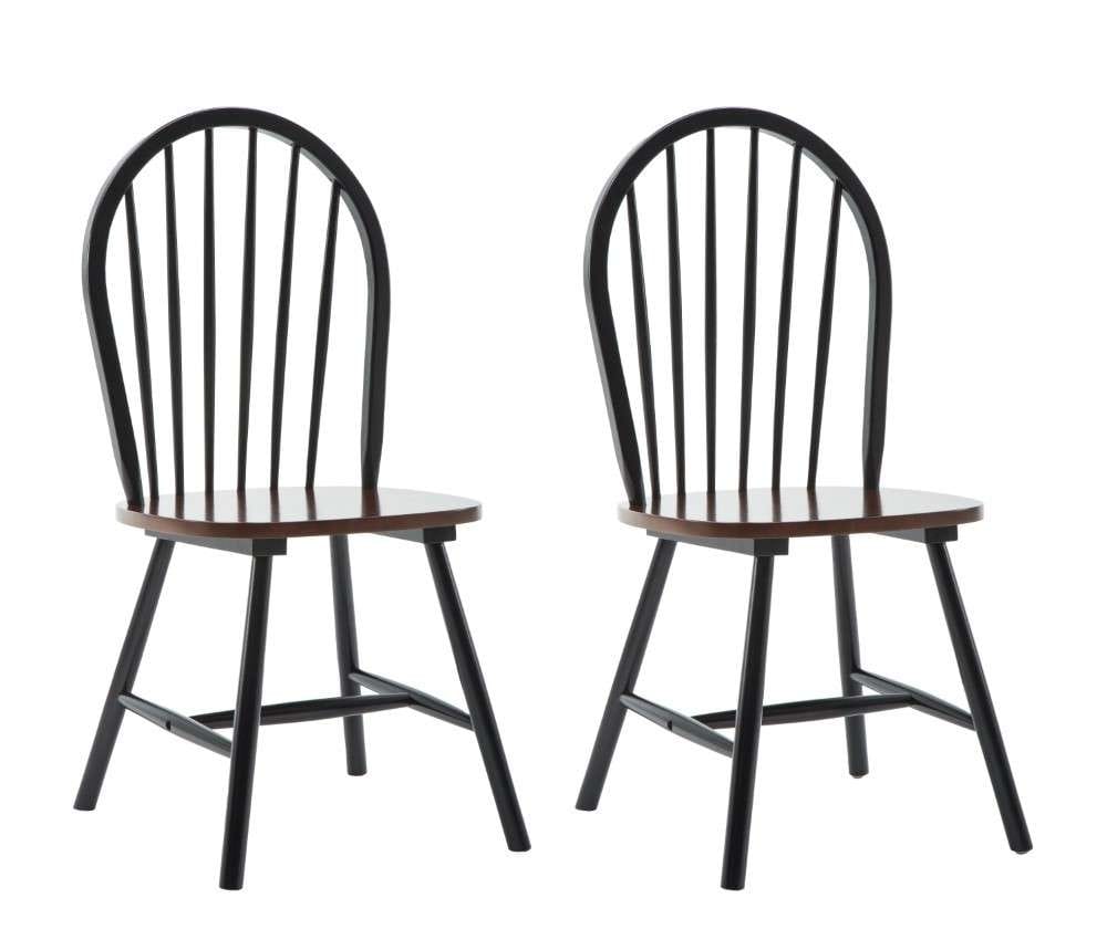 Boraam - Farmhouse Chair in Black and Cherry (Set of 2) - 31516 veiw 1