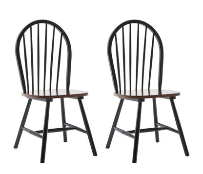 Boraam - Farmhouse Chair in Black and Cherry (Set of 2) - 31516 veiw 1