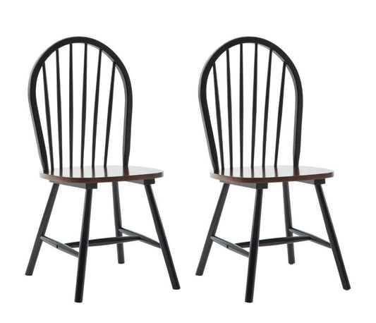Boraam - Farmhouse Chair in Black and Cherry (Set of 2) - 31516 veiw 1