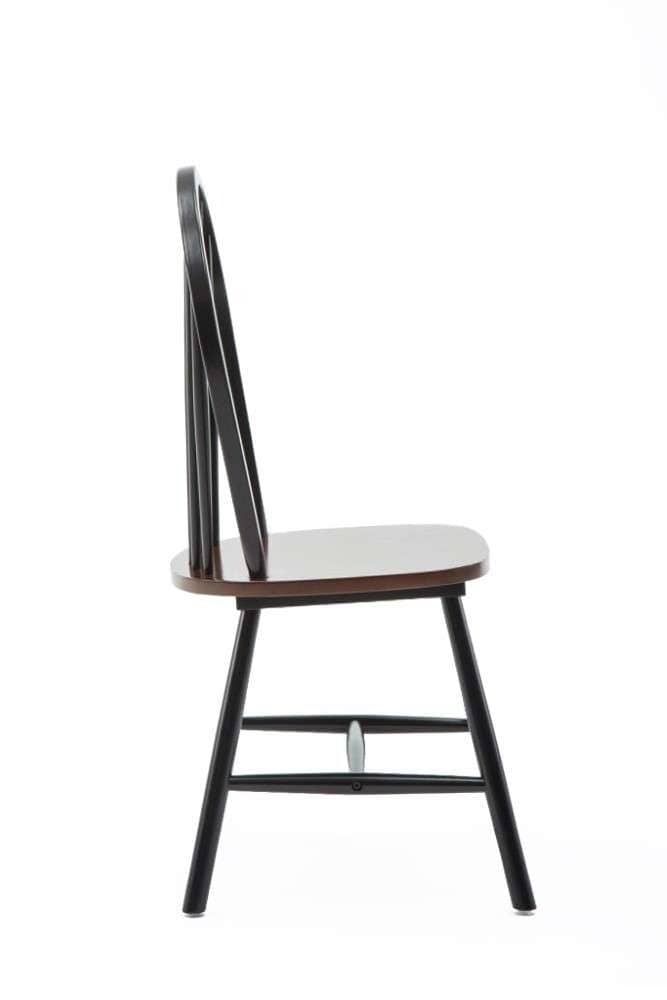 Boraam - Farmhouse Chair in Black and Cherry (Set of 2) - 31516 veiw 2