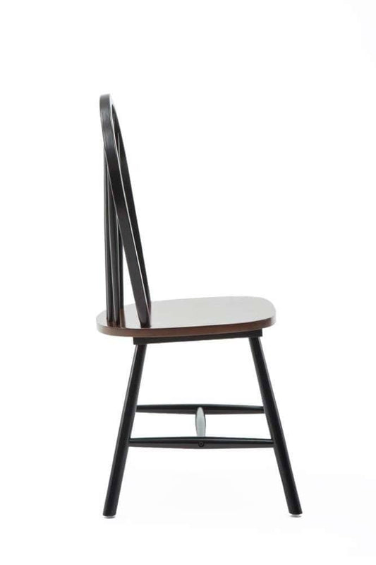 Boraam - Farmhouse Chair in Black and Cherry (Set of 2) - 31516 veiw 2