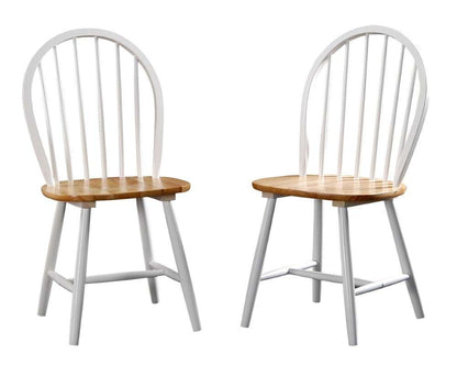 Boraam - Farmhouse Chair in White and Natural (Set of 2) - 31316 veiw 1