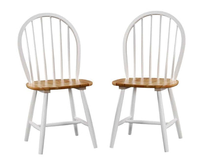 Boraam - Farmhouse Chair in White and Natural (Set of 2) - 31316 veiw 2