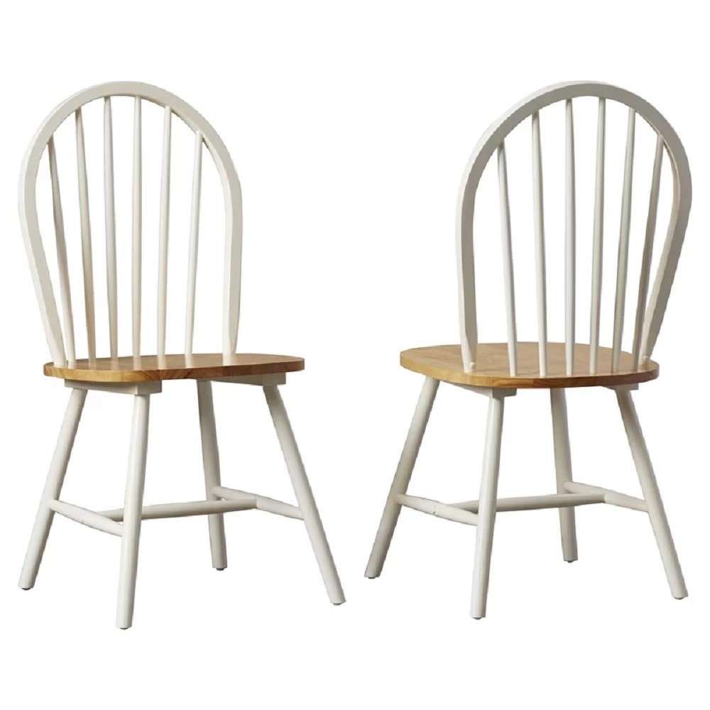 Boraam - Farmhouse Chair in White and Natural (Set of 2) - 31316 veiw 3