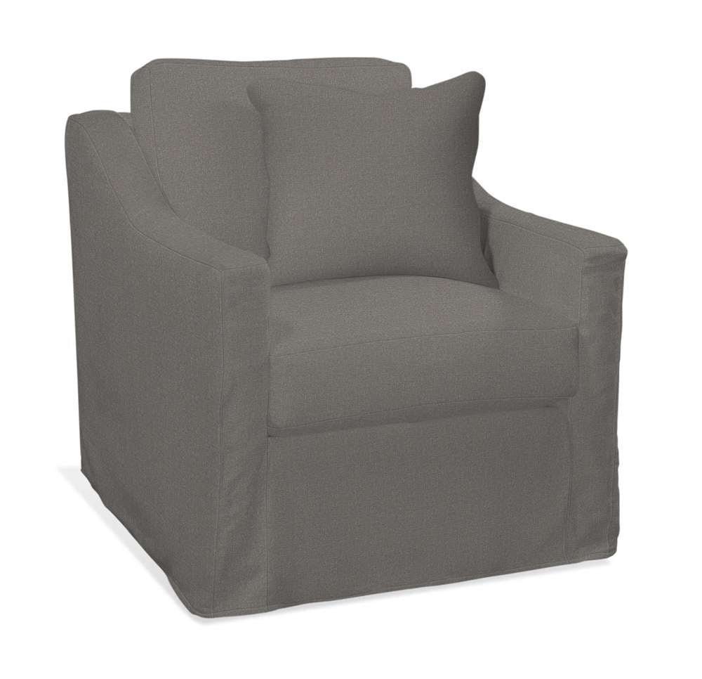 Braxton Culler - Oliver Chair with Slipcover (Brown Crypton Performance Fabric) - 731-001XP veiw 1