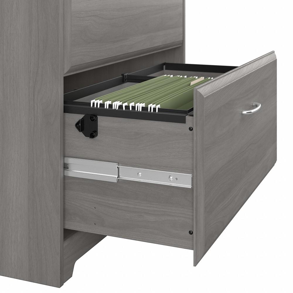 Bush Furniture - Cabot 2 Drawer Lateral File Cabinet in Modern Gray - WC31380 veiw 5