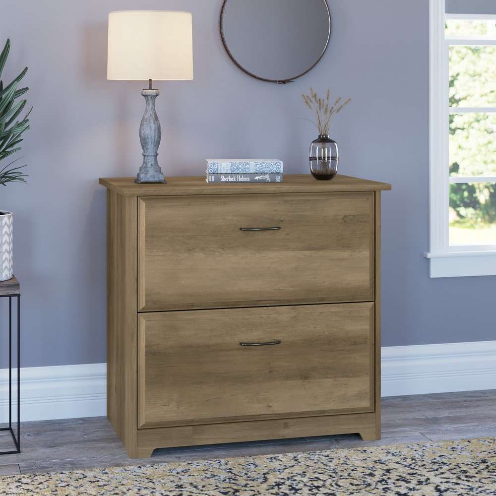 Bush Furniture  -  Cabot 2 Drawer Lateral File Cabinet in Reclaimed Pine  - WC31580 veiw 4