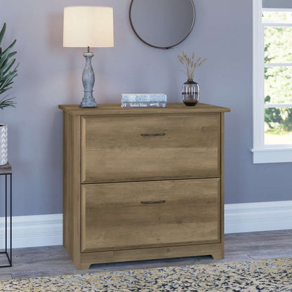 Bush Furniture  -  Cabot 2 Drawer Lateral File Cabinet in Reclaimed Pine  - WC31580 veiw 4