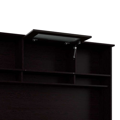 Bush Furniture - Cabot 60W Computer Desk with Hutch and Drawers in Espresso Oak - CAB042EPO veiw 8