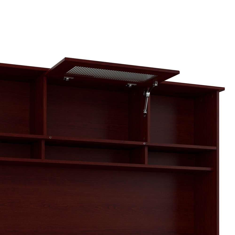 Bush Furniture - Cabot 60W Computer Desk with Hutch and Drawers in Harvest Cherry - CAB042HVC veiw 8