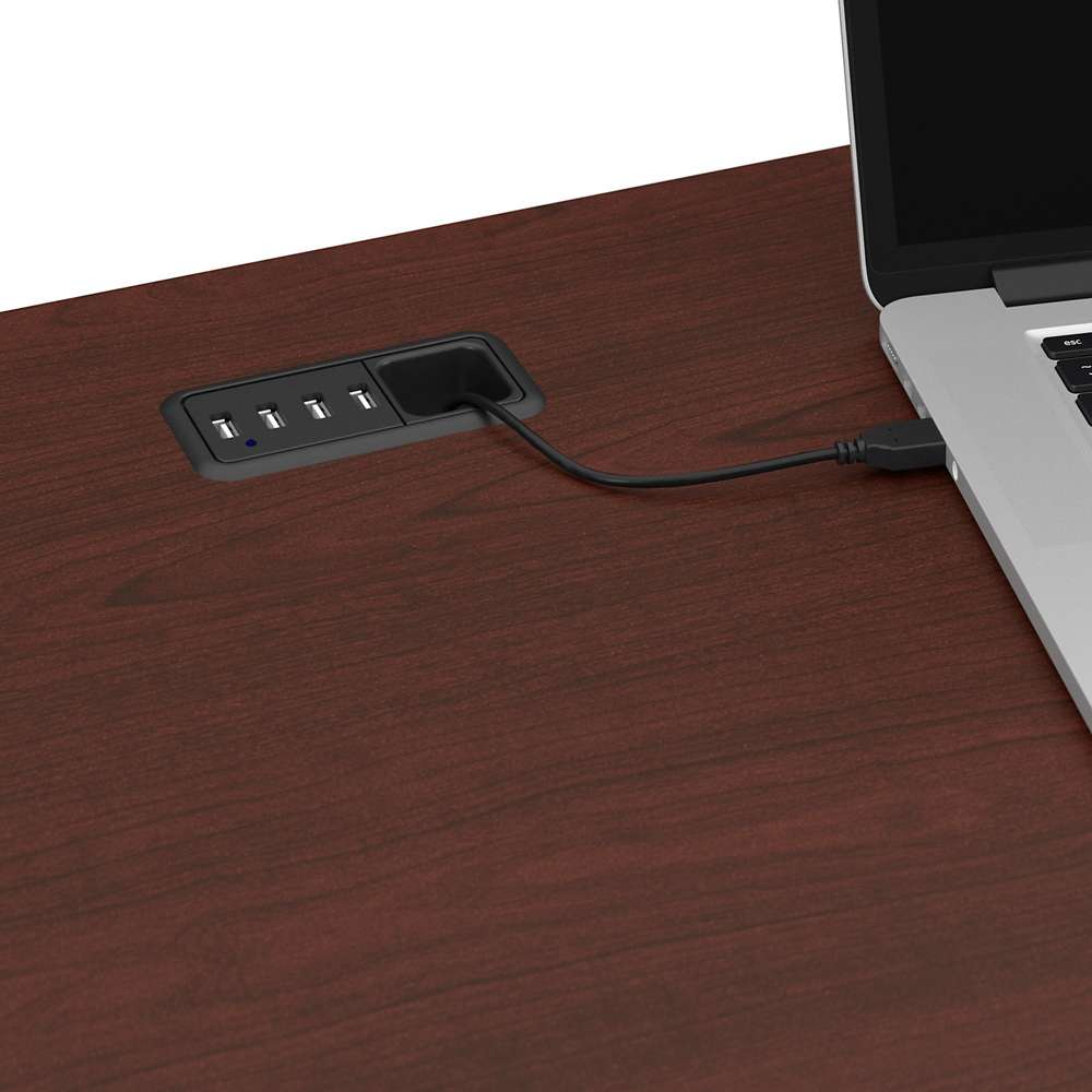 Bush Furniture  -  Cabot 60W L Shaped Computer Desk in Harvest Cherry  - WC31430K veiw 6