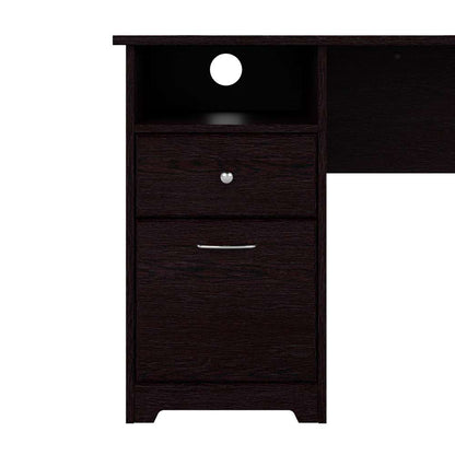 Bush Furniture - Cabot 60W L Shaped Computer Desk with Drawers in Espresso Oak - CAB044EPO veiw 7