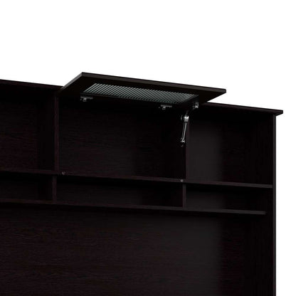 Bush Furniture - Cabot 60W L Shaped Computer Desk with Hutch in Espresso Oak - CAB001EPO veiw 5