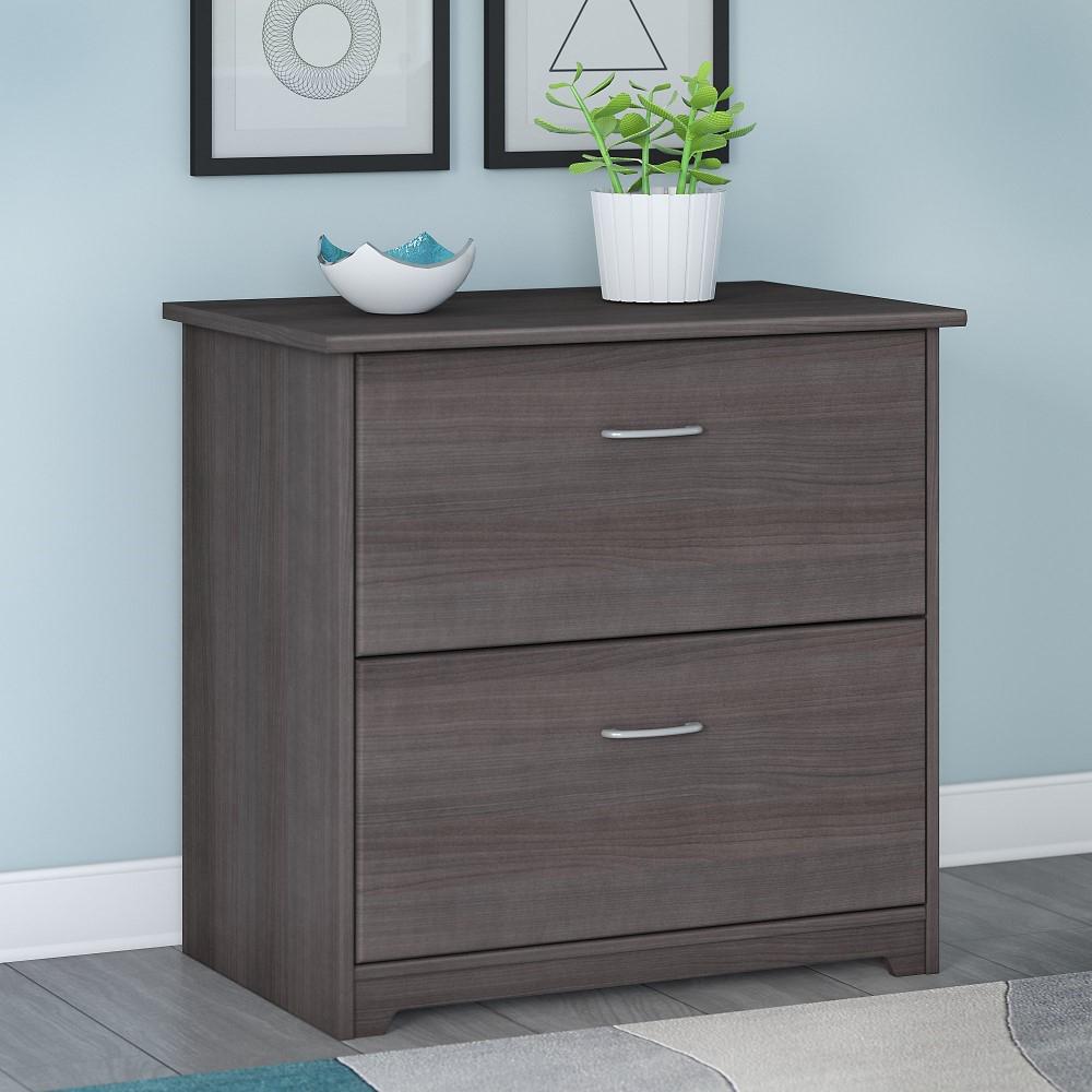 Bush Furniture - Cabot Lateral File Cabinet in Heather Gray - WC31780 veiw 2