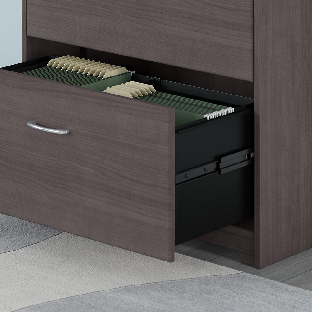 Bush Furniture - Cabot Lateral File Cabinet in Heather Gray - WC31780 veiw 4