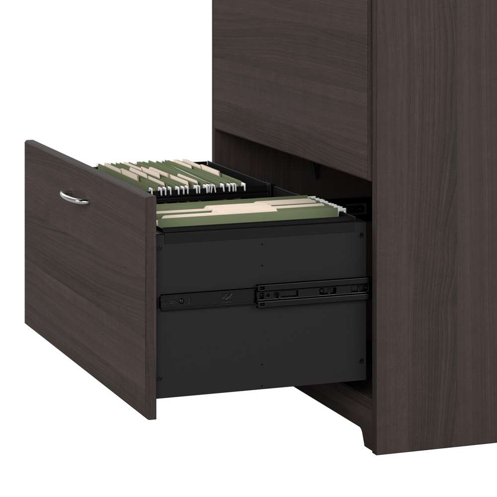 Bush Furniture - Cabot Lateral File Cabinet in Heather Gray - WC31780 veiw 7