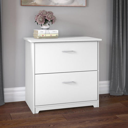 Bush Furniture - Cabot 2 Drawer Lateral File Cabinet in White - WC31980 veiw 5