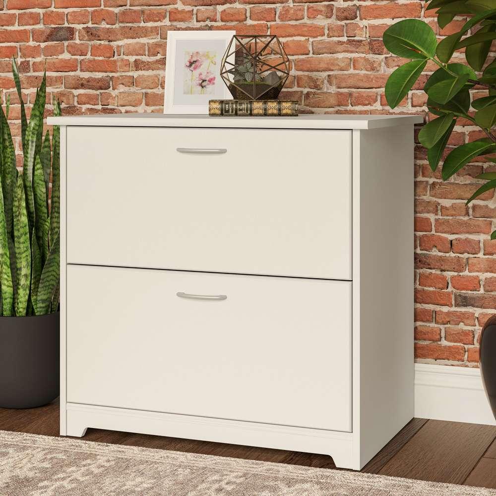 Bush Furniture - Cabot 2 Drawer Lateral File Cabinet in White - WC31980 veiw 6