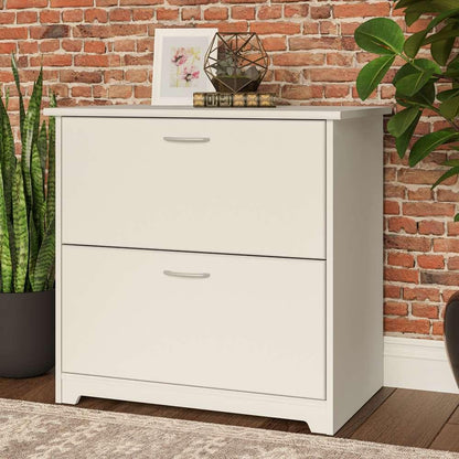 Bush Furniture - Cabot 2 Drawer Lateral File Cabinet in White - WC31980 veiw 6