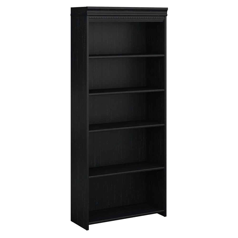 Bush Furniture - Fairview 5 Shelf Bookcase in Antique Black - WC53965-03 veiw 1
