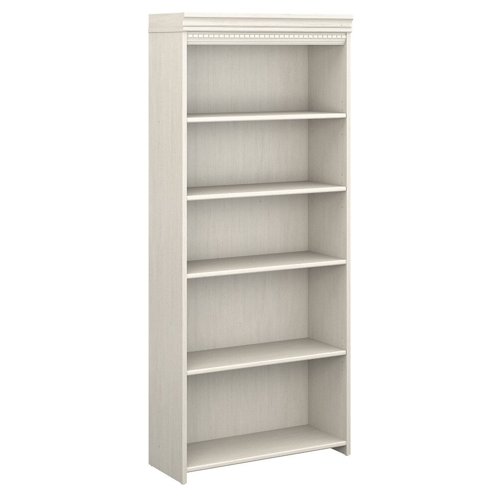 Bush Furniture - Fairview 5 Shelf Bookcase in Antique White - WC53265-03 veiw 1