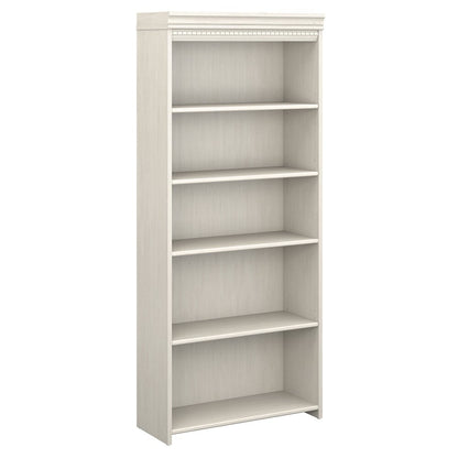 Bush Furniture - Fairview 5 Shelf Bookcase in Antique White - WC53265-03 veiw 1