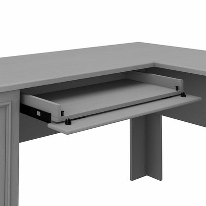 Bush Furniture - Fairview 60W L Shaped Desk with Hutch in Cape Cod Gray - FV004CG veiw 5