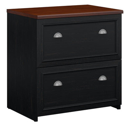 Bush Furniture - Fairview Lateral File Cabinet in Antique Black - WC53981-03 veiw 1