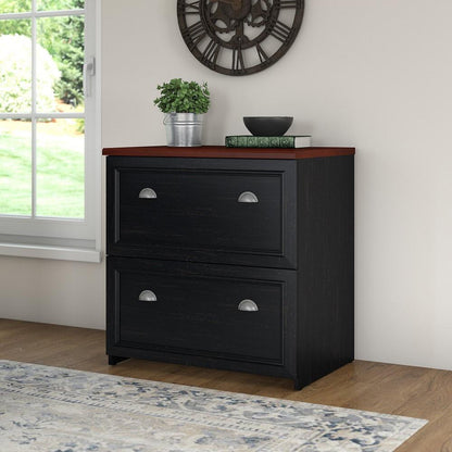 Bush Furniture - Fairview Lateral File Cabinet in Antique Black - WC53981-03 veiw 2