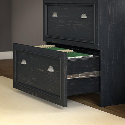 Bush Furniture - Fairview Lateral File Cabinet in Antique Black - WC53981-03 veiw 3