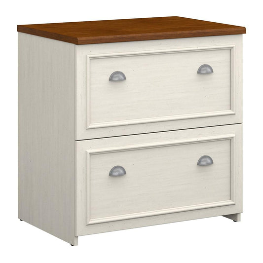 Bush Furniture - Fairview Lateral File Cabinet in Antique White - WC53281-03 veiw 1