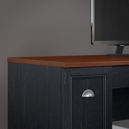 Bush Furniture - Fairview L Shaped Desk in Antique Black - WC53930-03K veiw 4
