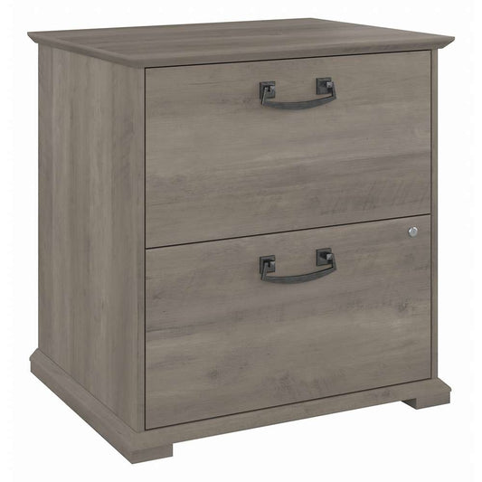 Bush Furniture - Homestead 2 Drawer Accent Cabinet in Driftwood Gray - HOF129DG-Z veiw 1