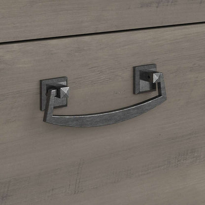 Bush Furniture - Homestead 2 Drawer Accent Cabinet in Driftwood Gray - HOF129DG-Z veiw 4