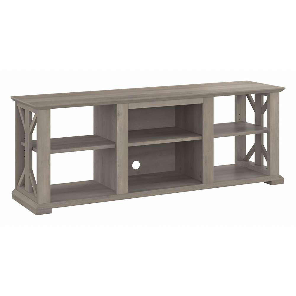 Bush Furniture - Homestead 60W TV Stand in Driftwood Gray - HOV160DG-03 veiw 1