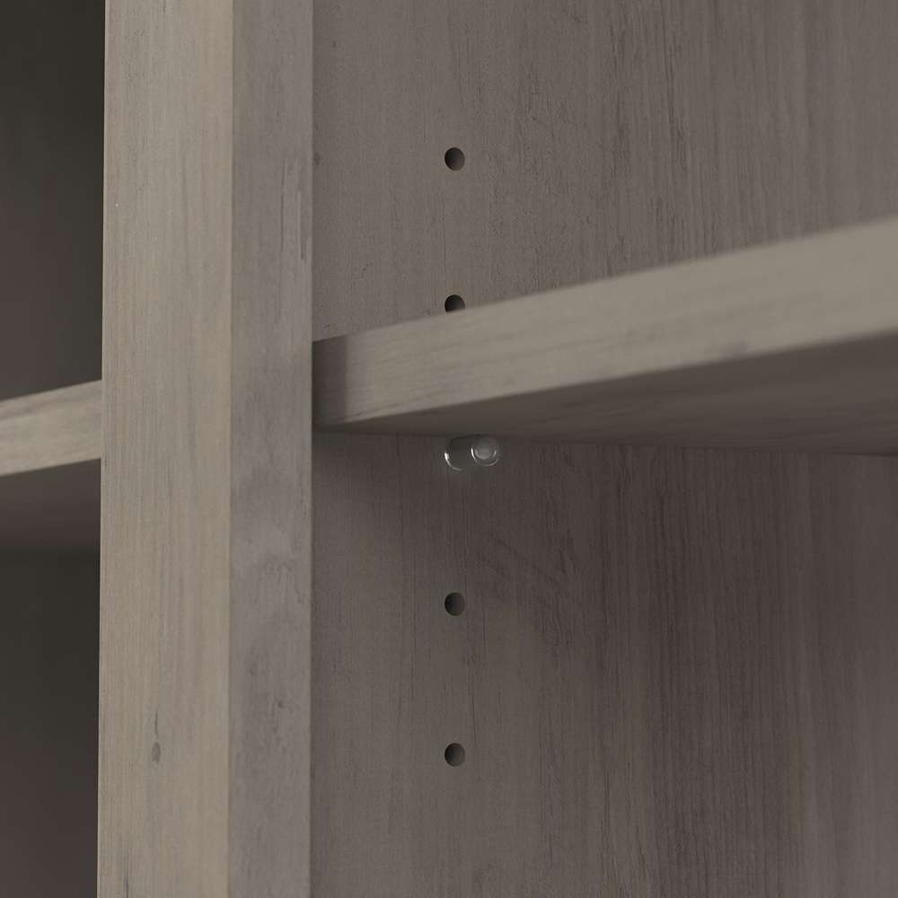 Bush Furniture - Homestead 60W TV Stand in Driftwood Gray - HOV160DG-03 veiw 5
