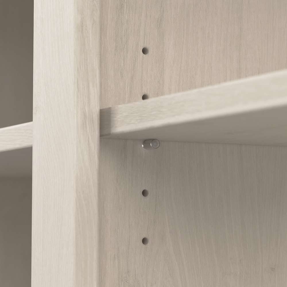 Bush Furniture - Homestead 60W TV Stand in Linen White Oak - HOV160LW-03 veiw 5