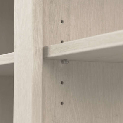 Bush Furniture - Homestead 60W TV Stand in Linen White Oak - HOV160LW-03 veiw 5